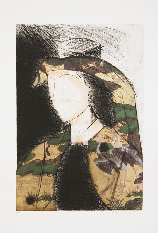 Appraisal: Manolo Vald s b La Dama de Argel Etching printed