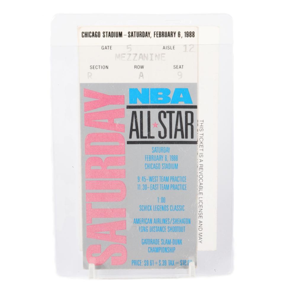 Appraisal: NBA ALL STAR SLAM DUNK POINT SHOOTING CONTEST TICKET NBA