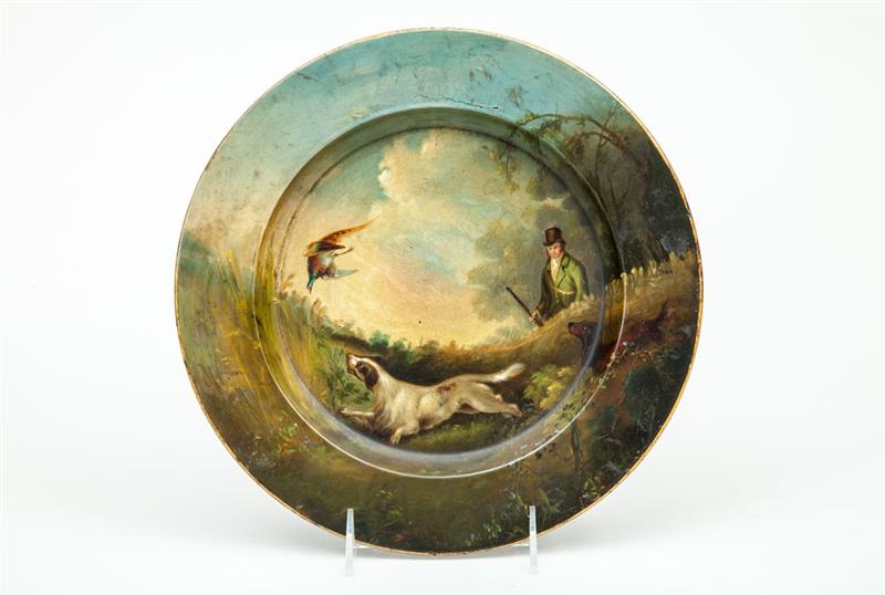 Appraisal: William IV Papier-M ch Dish Circa in diam Collection of