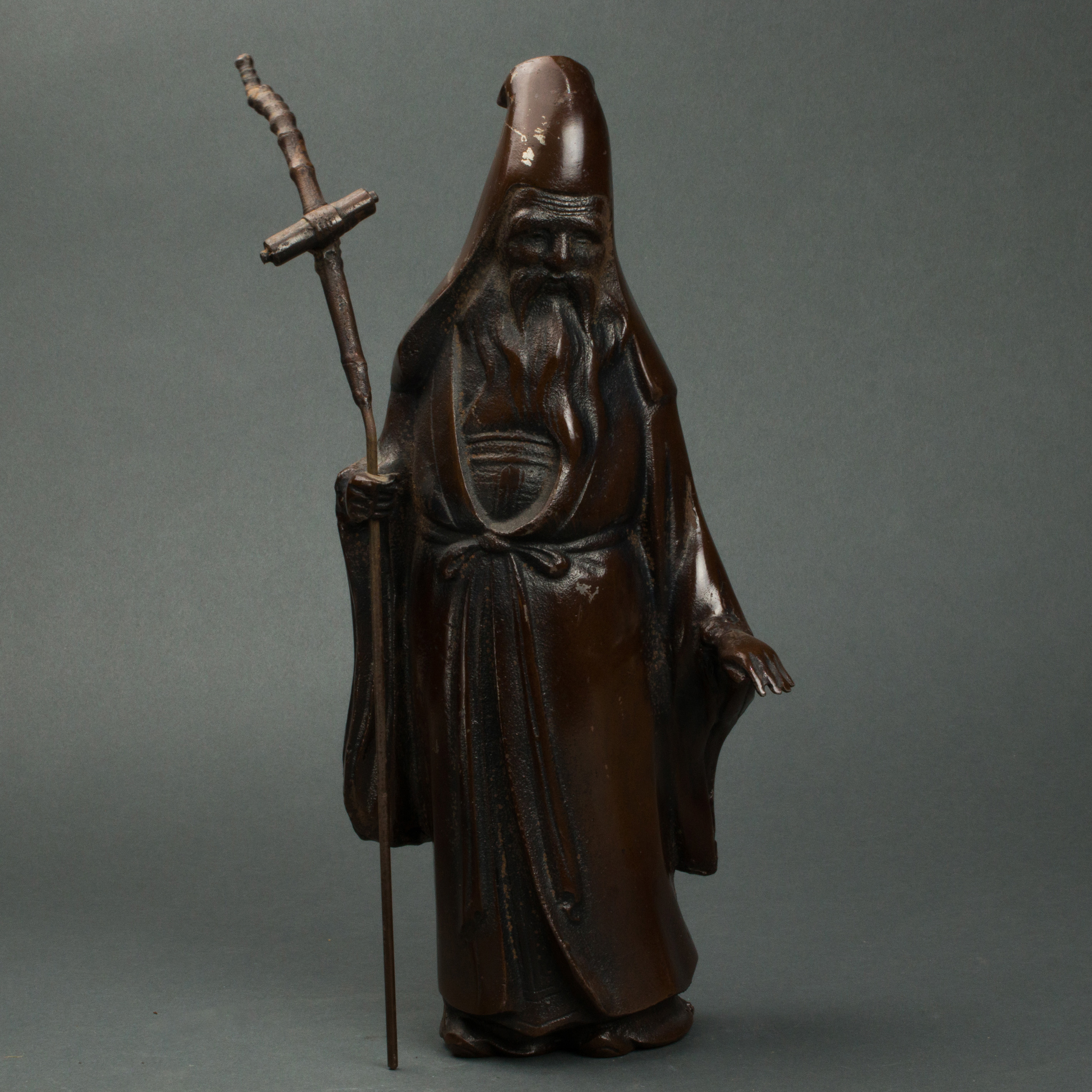 Appraisal: JAPANESE BRONZE FIGURE OF SU WU Japanese Bronze Figure of