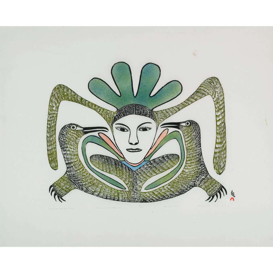 Appraisal: KENOJUAK ASHEVAK - E - Cape Dorset GODDESS OF THE