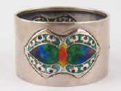 Appraisal: A Liberty Co Srts and Crafts silver napkin ring model