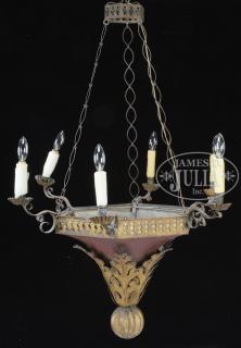 Appraisal: LOUIS PHILLIPE GILT TOLE CHANDELIER Third quarter th century France