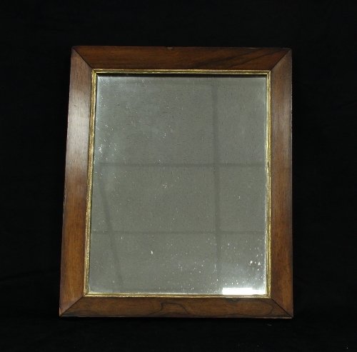 Appraisal: A rosewood veneered mirror with rectangular plate cm '' wide