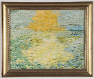 Appraisal: Johannes Schiefer New York Netherlands France - Lily Pads at