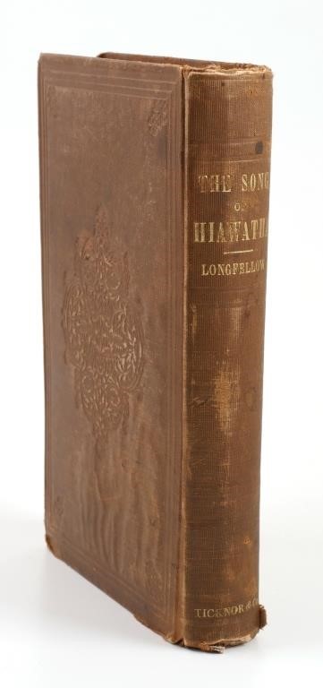 Appraisal: st Edition first printing Song of Hiawatha by Henry Wadsworth