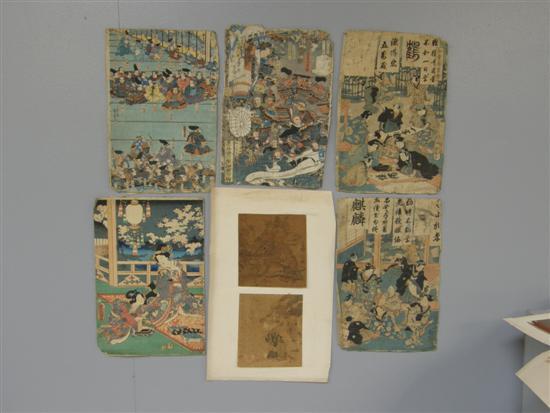 Appraisal: Japanese prints th century and later depicting various scenes PROVENANCE