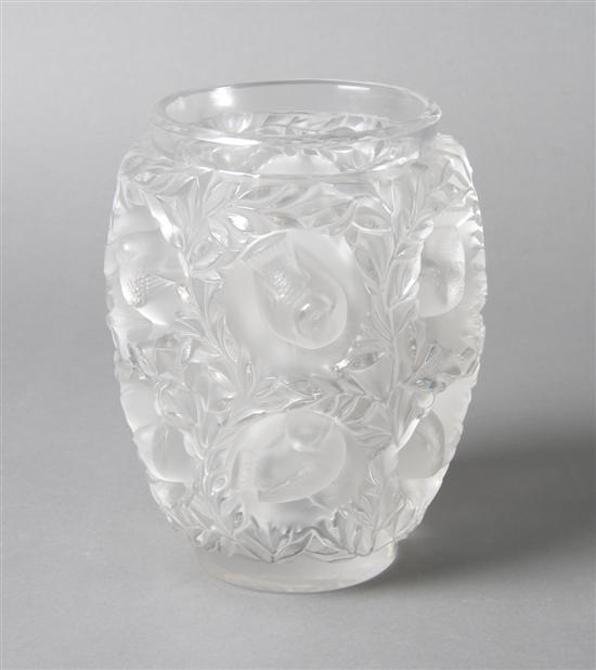 Appraisal: A Lalique Vase Bagatelle Height inches