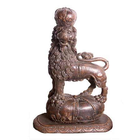 Appraisal: Renaissance Style Carved Walnut Figure of a Lion Estimate -