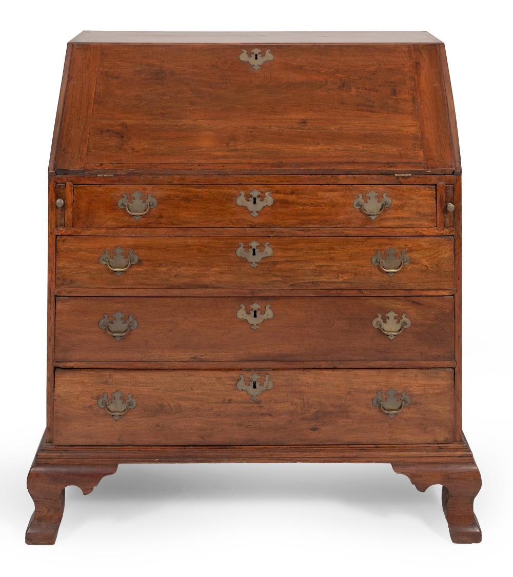 Appraisal: CHIPPENDALE SLANT-LID DESK LATE TH CENTURY HEIGHT WIDTH DEPTH CHIPPENDALE