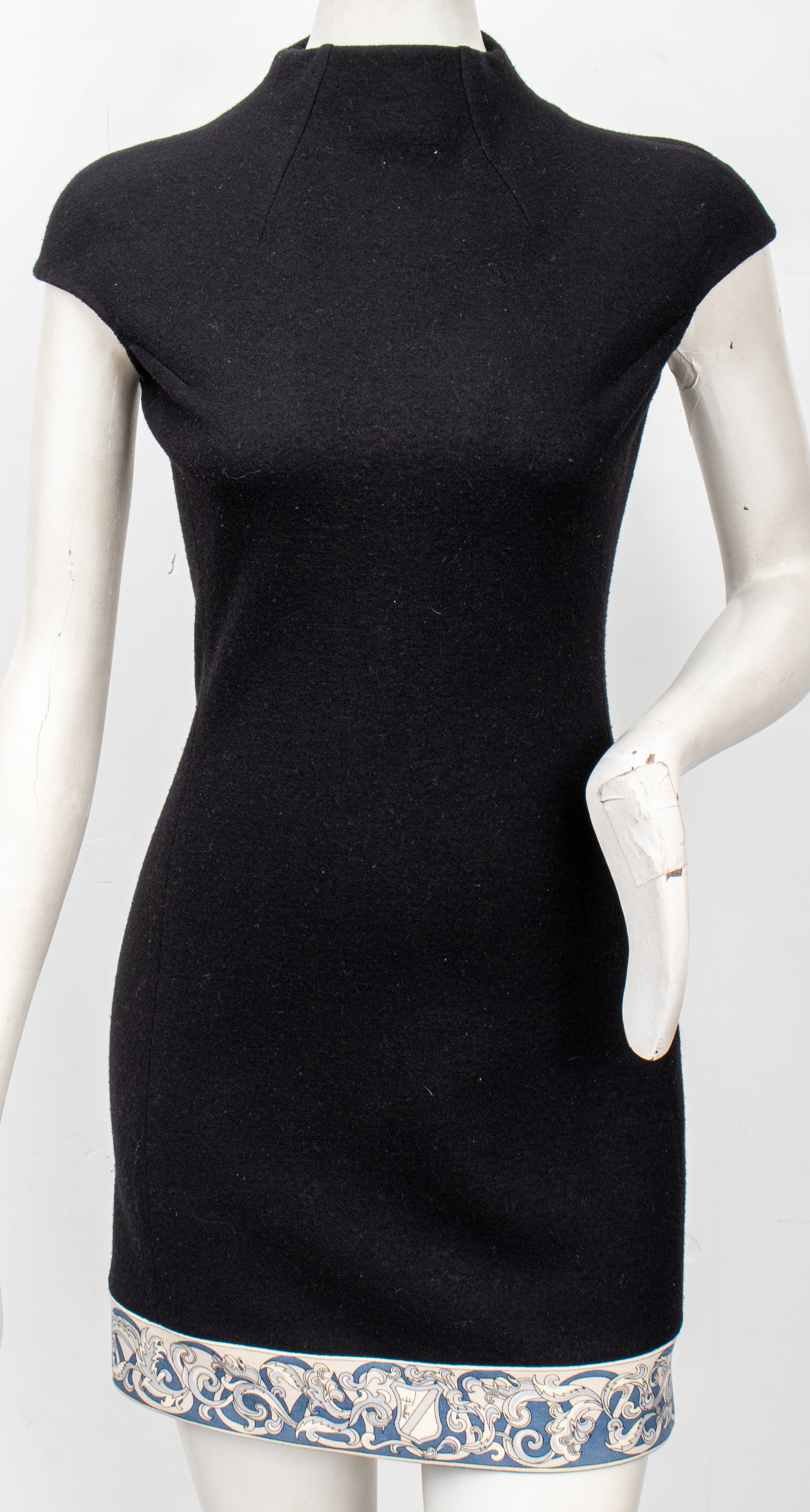 Appraisal: EMILIO PUCCI WOOL-BLEND BLACK DRESS Emilio Pucci black dress with