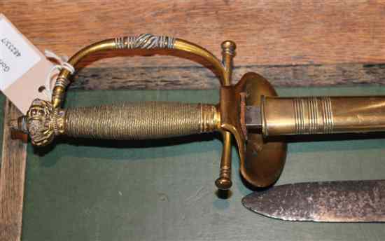 Appraisal: A regulation court sword for a Lieutenant of an English