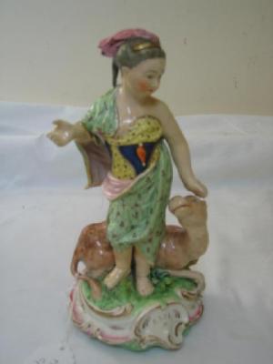 Appraisal: A DERBY PORCELAIN ALLEGORICAL FIGURE Asia modelled as a female