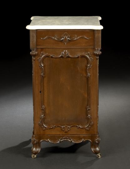 Appraisal: American Rococo Revival Rosewood Night Stand third quarter th century