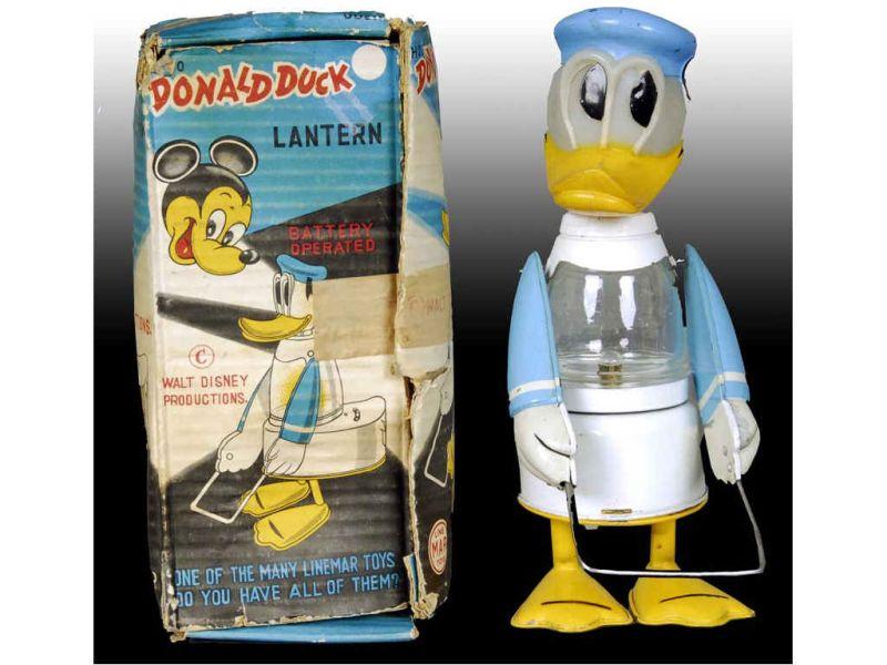 Appraisal: Linemar Battery-Operated Walt Disney Donald Duck L Description Lantern ''