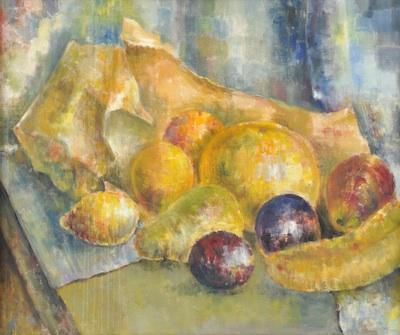 Appraisal: Carl Barricelli American th Century Still Life of Fruit ca