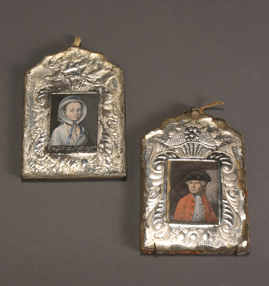 Appraisal: C L Zumpffin German th Century Miniature Self Portrait and