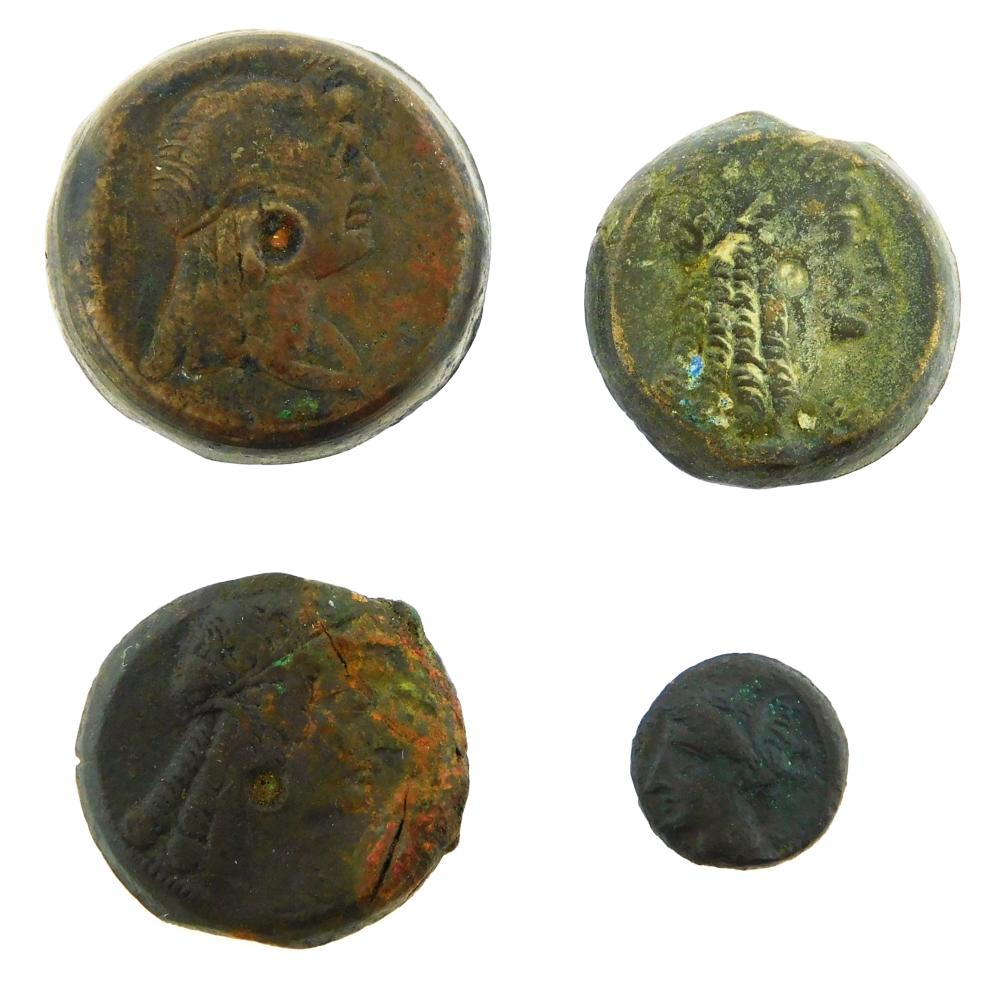 Appraisal: COINS Carthage and Ptolemaic Egypt Quartet Ptolemy V - BC