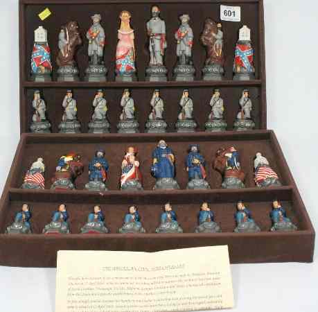 Appraisal: SAC Ltd American Civil War Chess Set hand made by