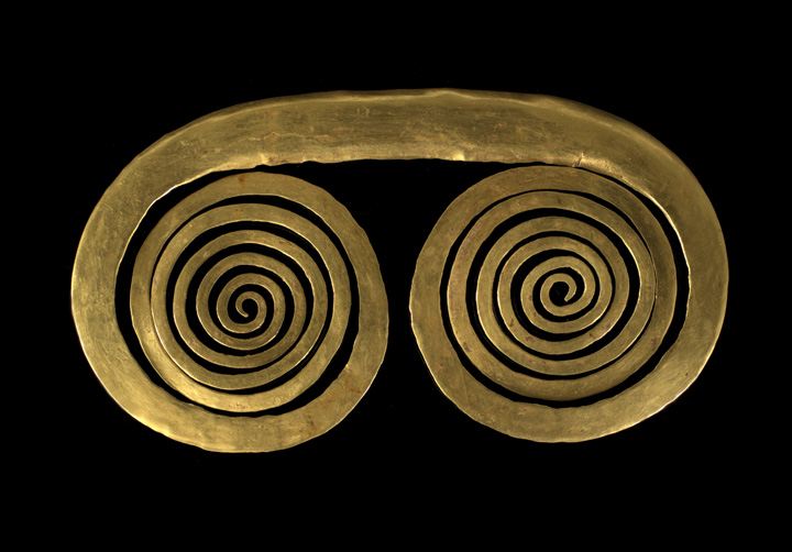 Appraisal: Tairona Region Culture Gold Spiral Ornament - A D Colombia