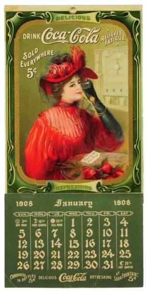 Appraisal: Coca-Cola Calendar Great-looking example with what appears to be a