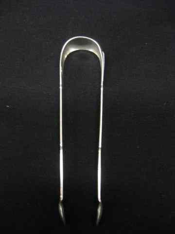 Appraisal: American Coin Silver Tongs '' long monogram circa - -