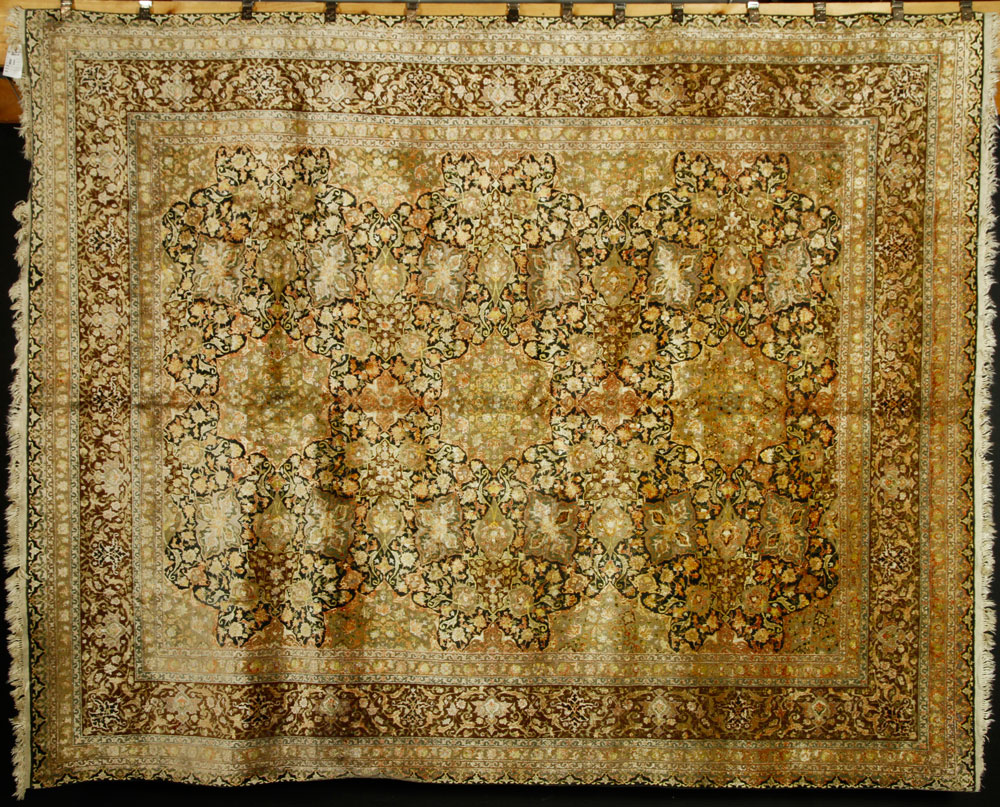 Appraisal: - Rare Silk and Wool Carpet Rare and important fine