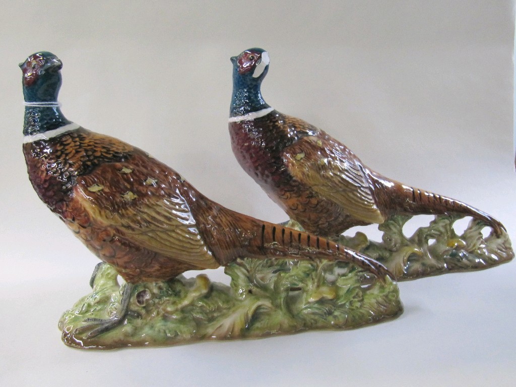 Appraisal: Two Beswick pheasants model no one def