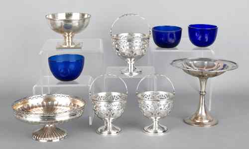 Appraisal: Group of sterling silver to include a Theodore Starr tazza