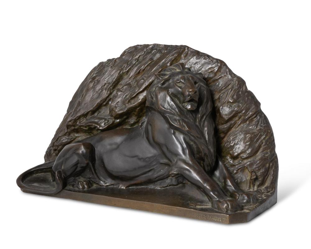 Appraisal: Frederic-Auguste Bartholdi - French Lion of Belfort Patinated bronze Signed