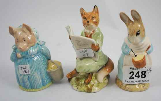 Appraisal: Royal Albert Beatrix Potter Figures Mrs Rabbit Cooking Aunt Pettitoes