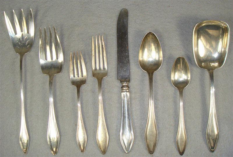 Appraisal: pcs Towle Mary Chilton sterling silver flatware c o ea