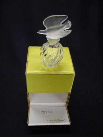 Appraisal: Lalique Perfume Bottle with frosted dove L'Air du Temp Nina