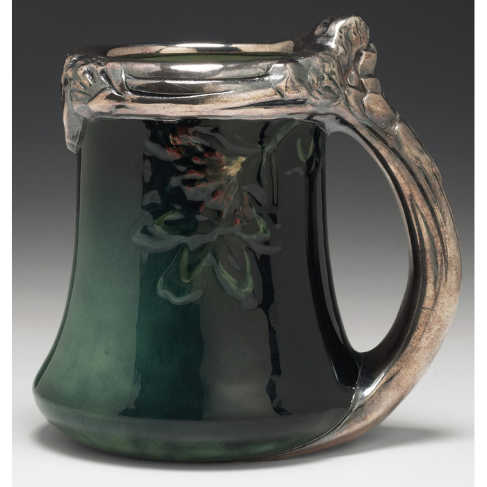 Appraisal: Rookwood handled vessel Sea Green glaze with a clover design