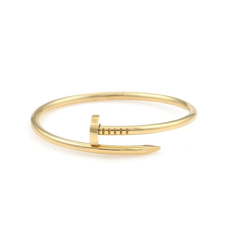 Appraisal: Cartier K YG Juste Un Clou Bangle Bracelet Cartier Juste