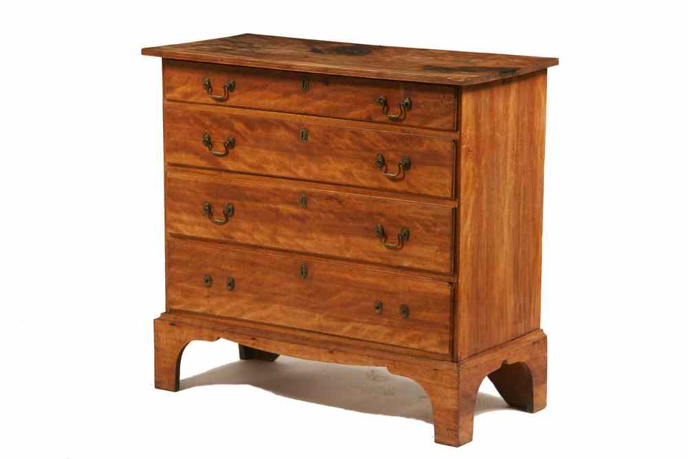 Appraisal: TH C CHEST OF DRAWERS - th c Country Chippendale