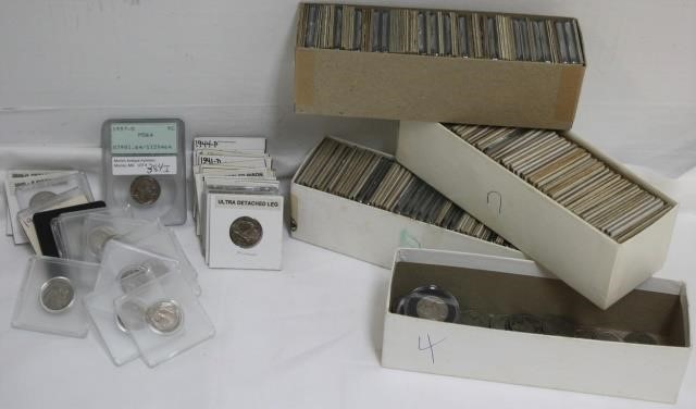 Appraisal: COLLECTION OF NICKELS TO INCLUDE BUFFALO I -D GRADED MS