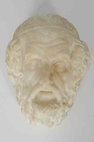 Appraisal: Marble Portrait Head of a Philosopher Europe A carved marble