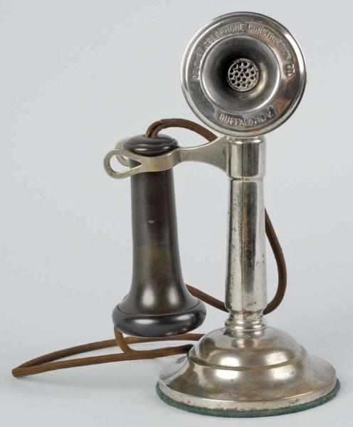 Appraisal: Century Split Shaft Candlestick Telephone Description Circa Phone is nickel