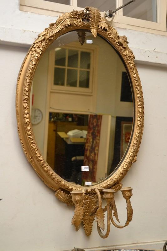 Appraisal: A TH CENTURY GILTWOOD GIRANDOLE A TH CENTURY GILTWOOD GIRANDOLE