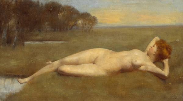 Appraisal: Isaac Cullin British active circa - A reclining nude in