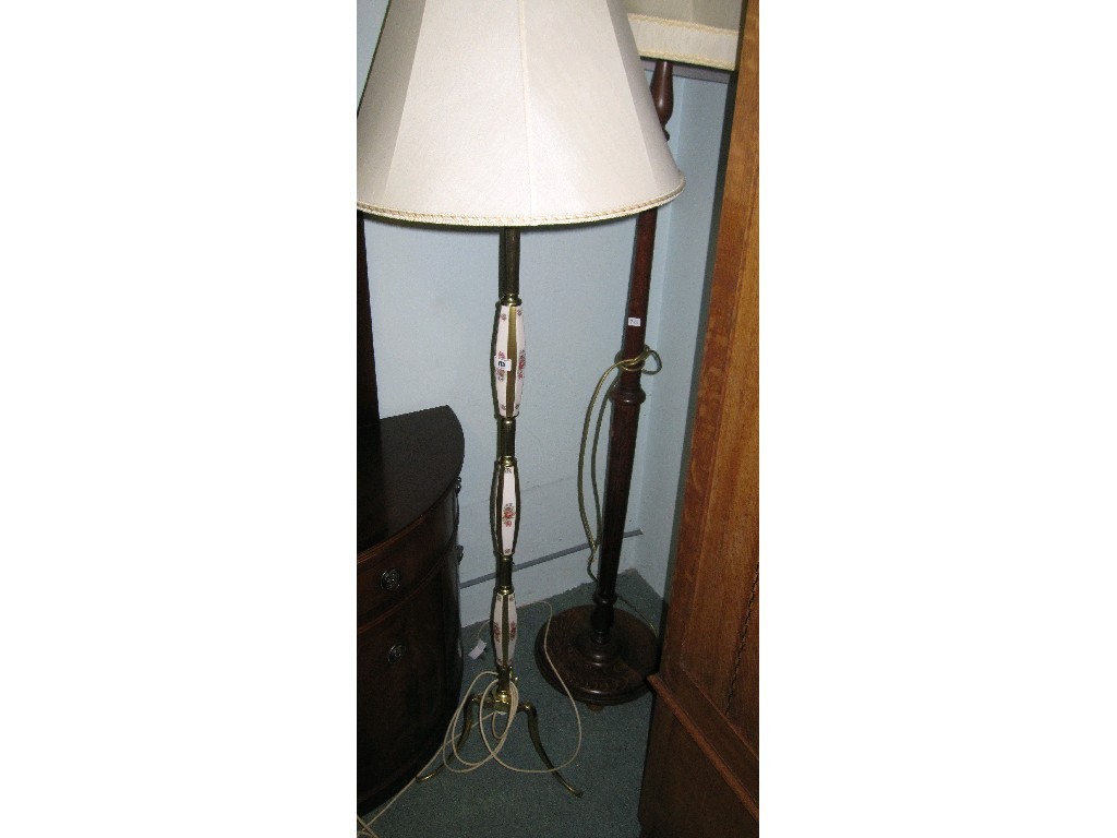 Appraisal: Lot comprising two standard lamps