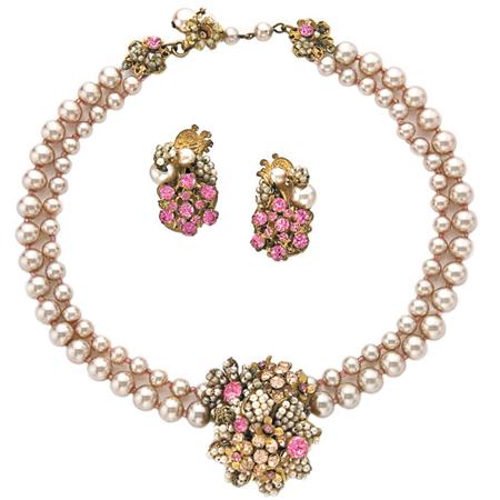 Appraisal: Miriam Haskell Demi-Parure Estimate -