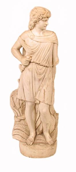 Appraisal: An Italian style marble figure of a Roman after the