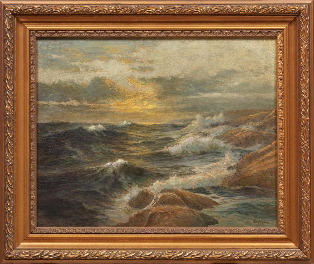 Appraisal: George Howell Gay American New York - Sunrise Seascape oil