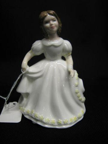 Appraisal: Royal Doulton Figurine of Girl in white gown yellow trim