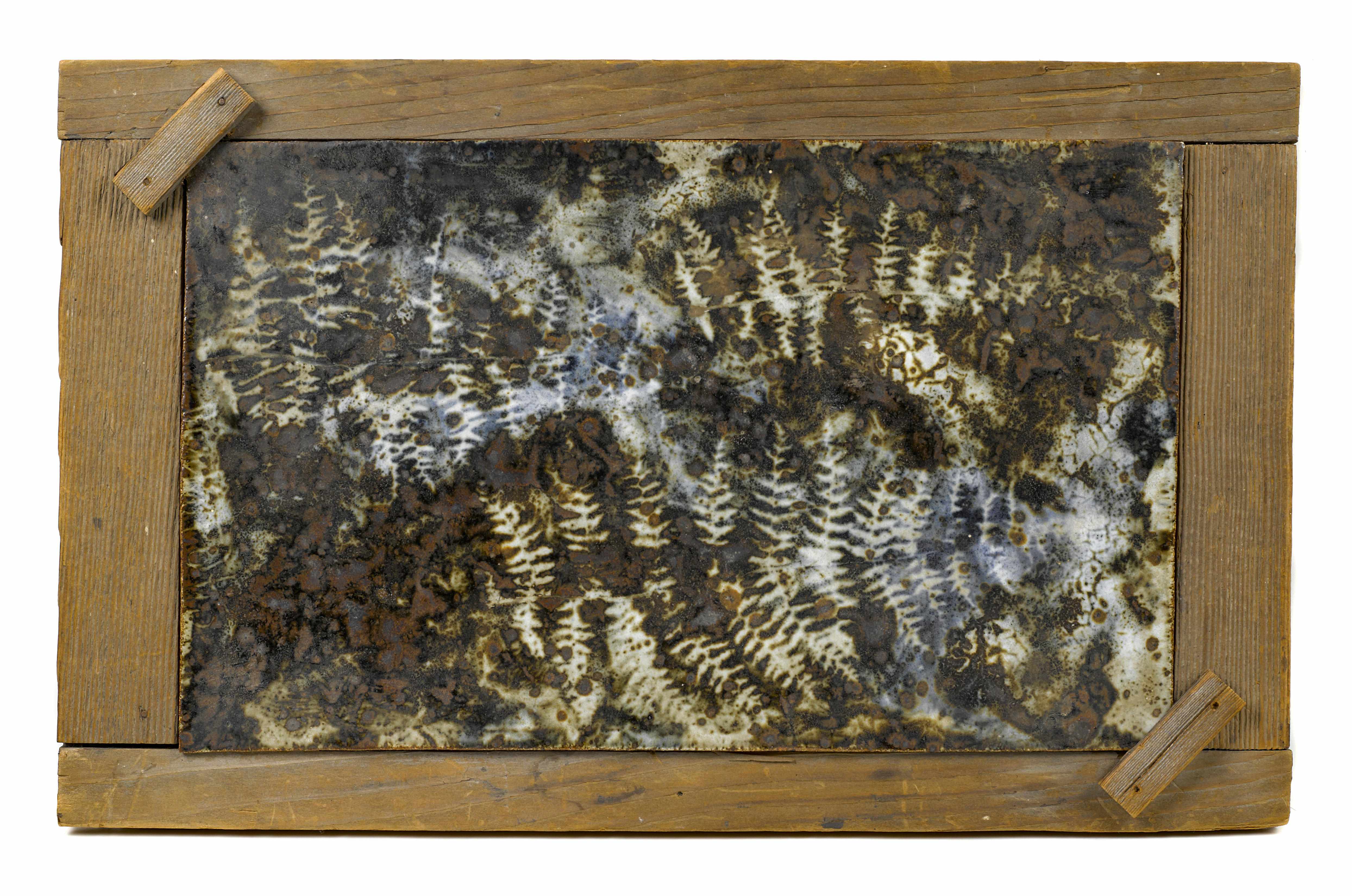 Appraisal: An Otto and Vivika Heino glazed stoneware panel height in