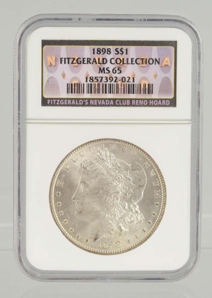 Appraisal: Morgan Silver Dollar MS by NGC from Fitzgerald collection