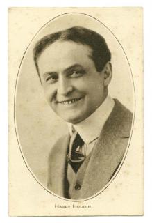 Appraisal: Houdini Harry Real Photo Portrait Postcard of Houdini London Pictures