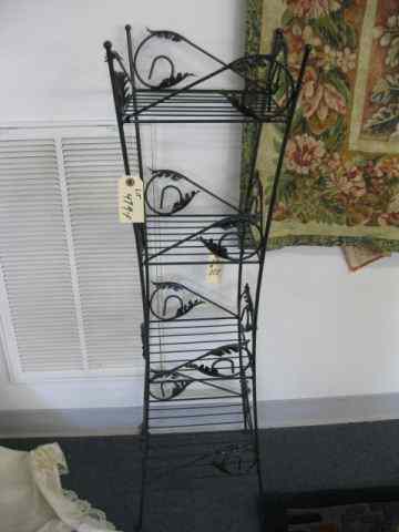 Appraisal: Metal Plant Stand with Shelves